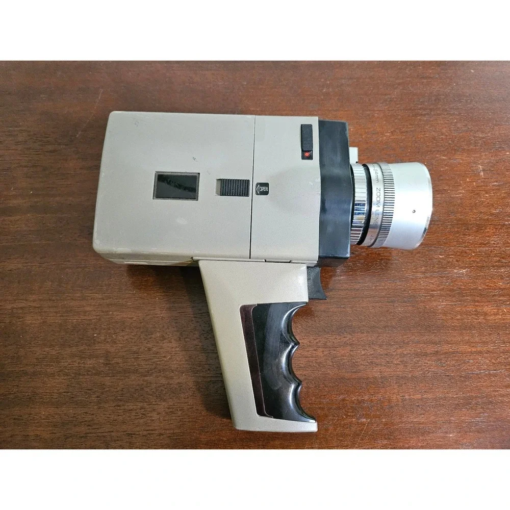 Sears Reflex Zoom XL Super 8 Movie Camera Gray Model 584.91901 Vintage